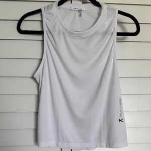 Koral White Muscle Tee